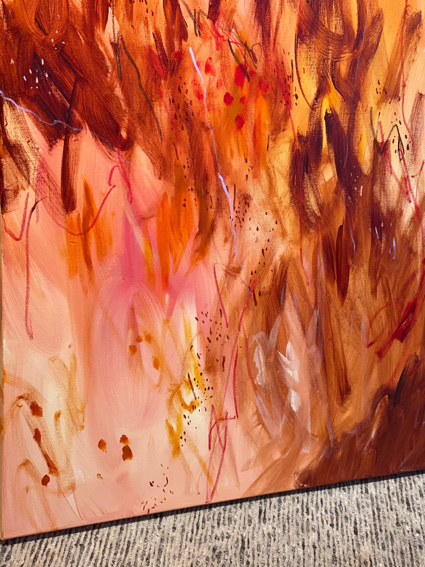 Bears - acrylic artwork on canvas, 92x122cm