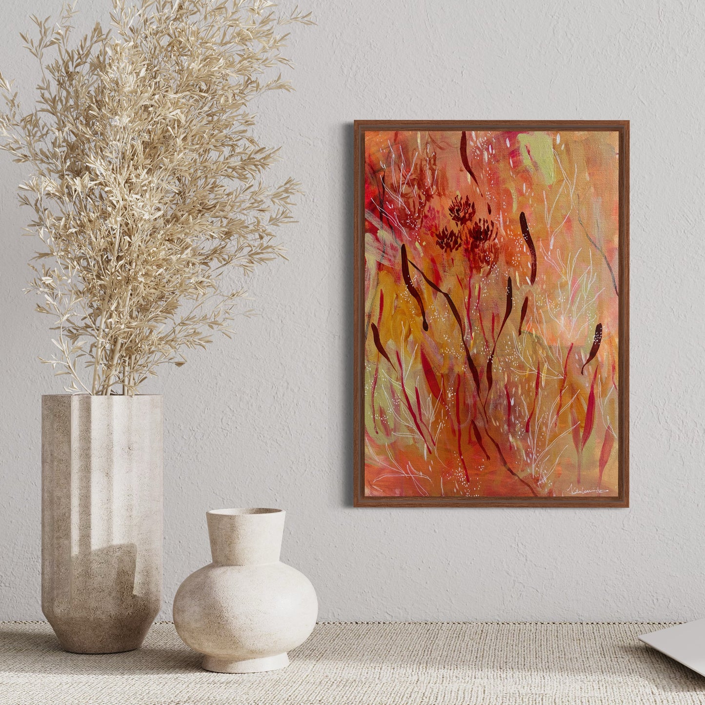 March mini no.01 - acrylic artwork on canvas, 25x35cm