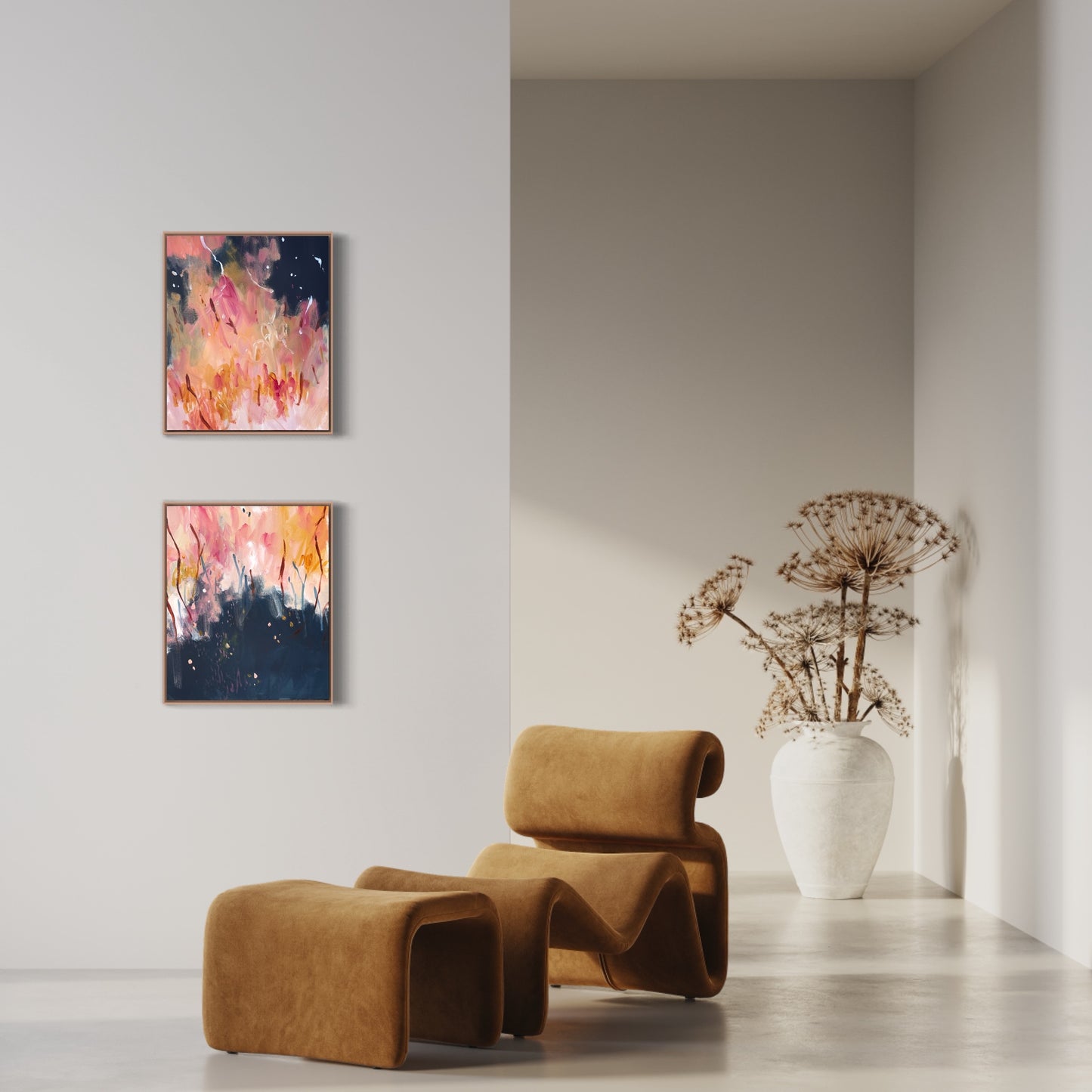 Nightcall 02 - acrylic artwork on canvas, 40x50cm