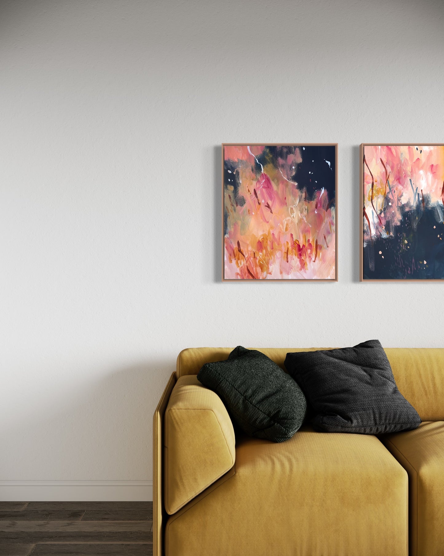 Nightcall 02 - acrylic artwork on canvas, 40x50cm