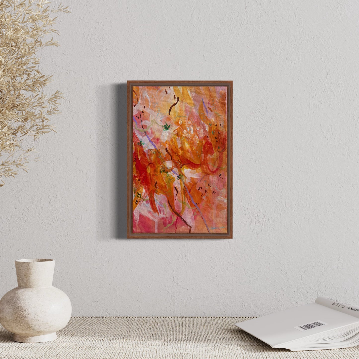 March mini no.03 - acrylic artwork on canvas, 18x28cm