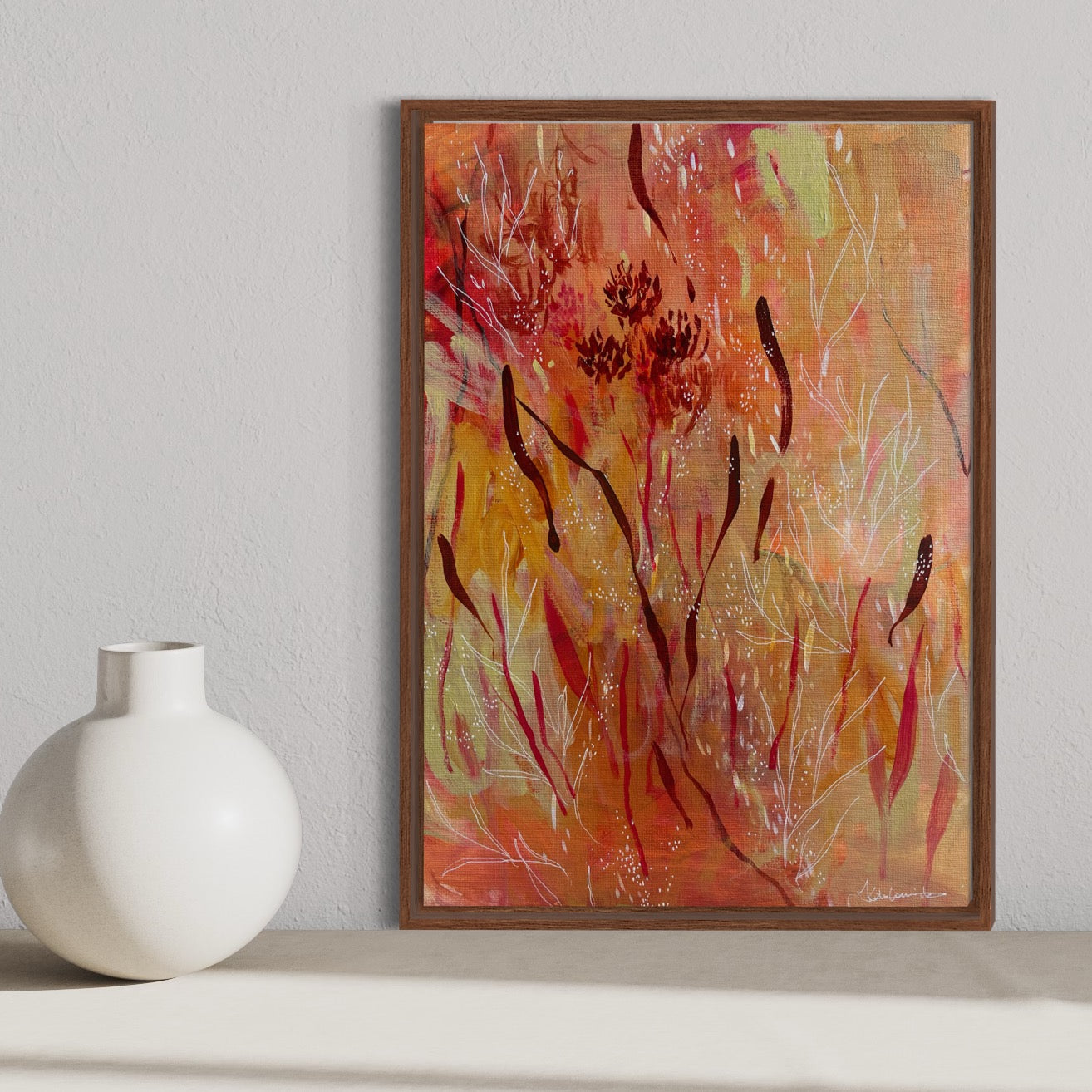 March mini no.01 - acrylic artwork on canvas, 25x35cm