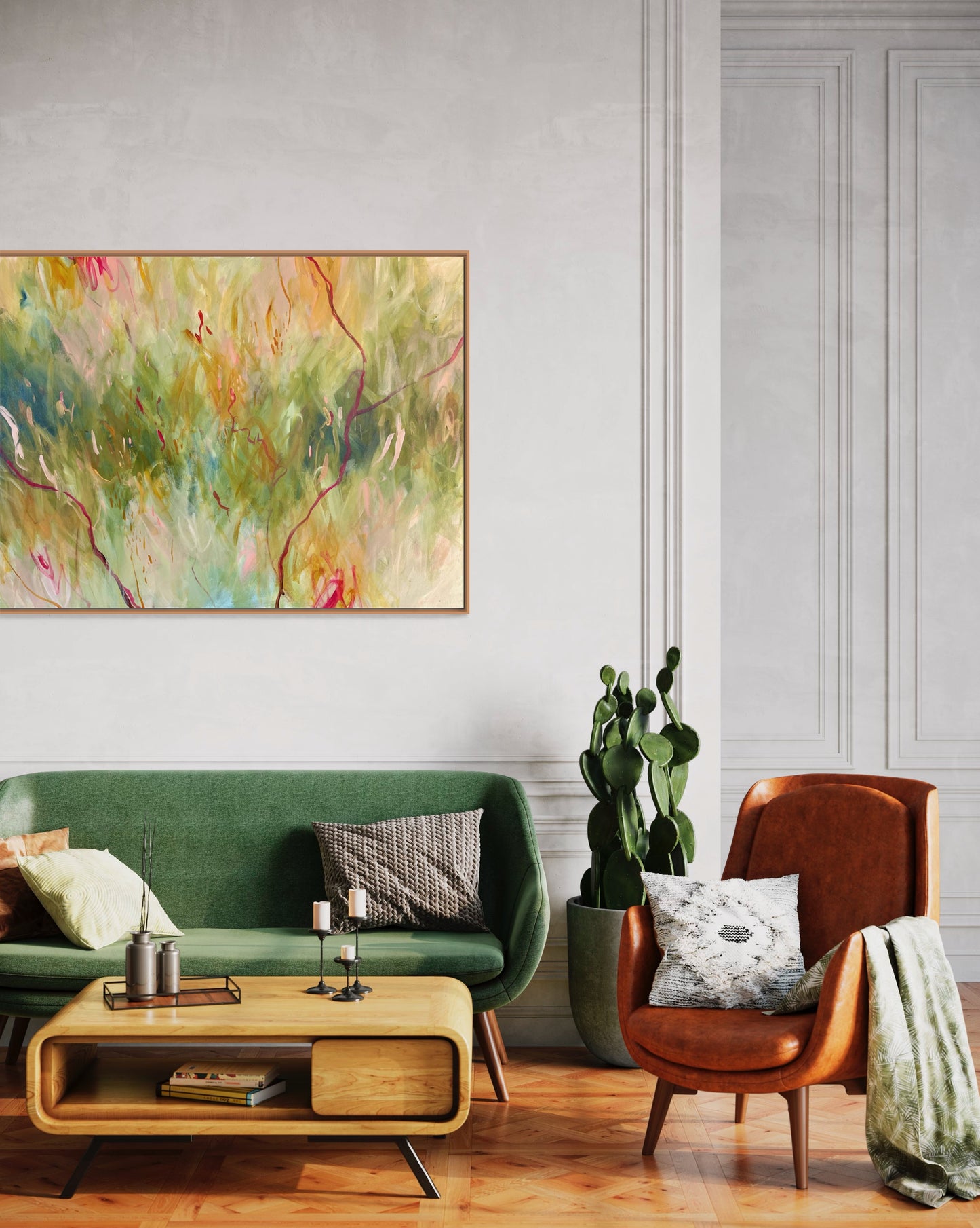 Growing things - acrylic artwork on canvas, 76x102cm
