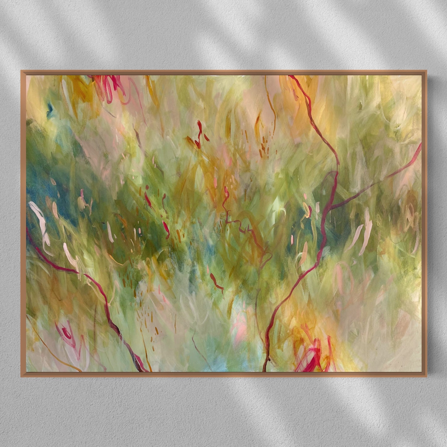 Growing things - acrylic artwork on canvas, 76x102cm