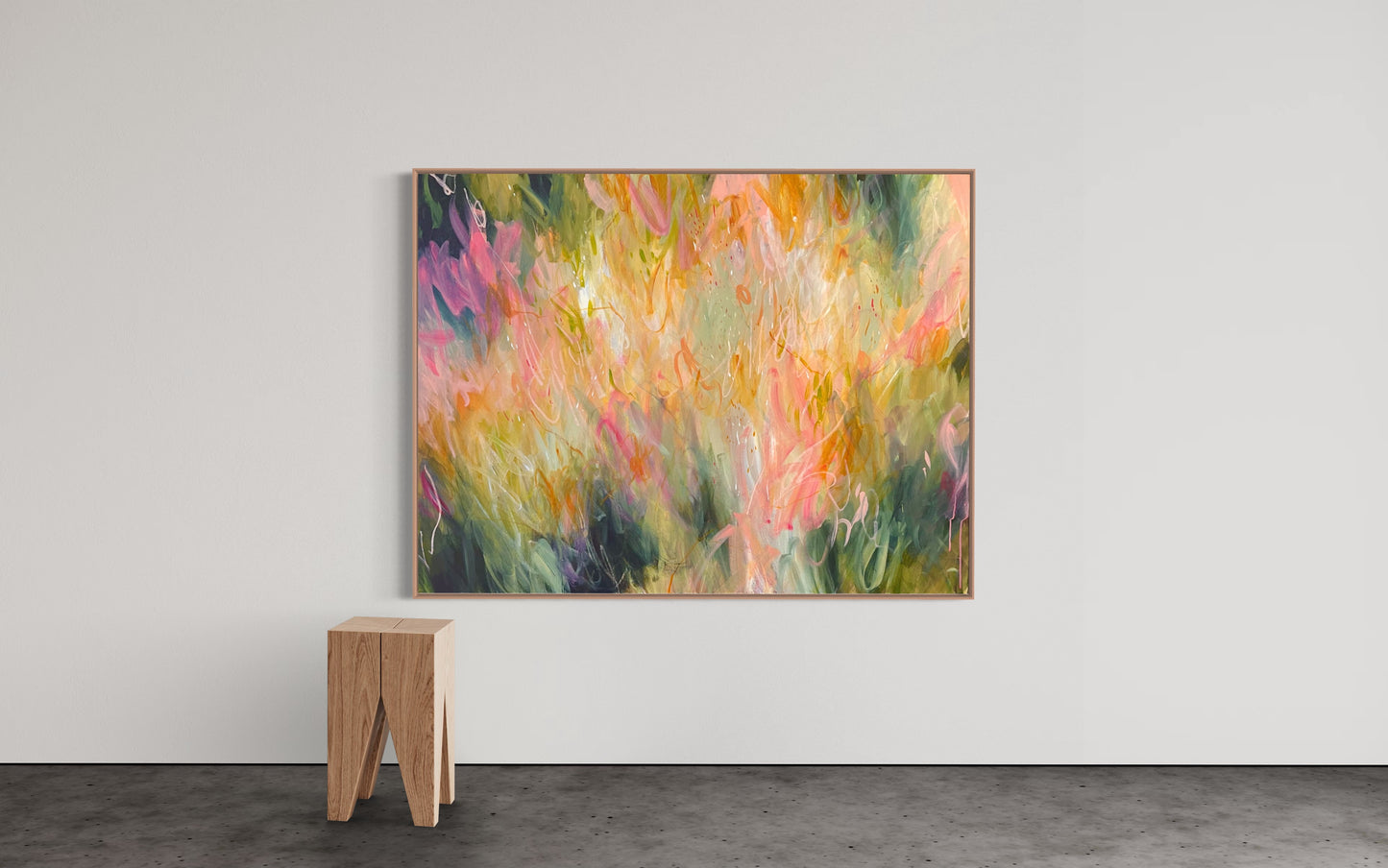 Garden party - acrylic artwork on canvas, 122x92cm