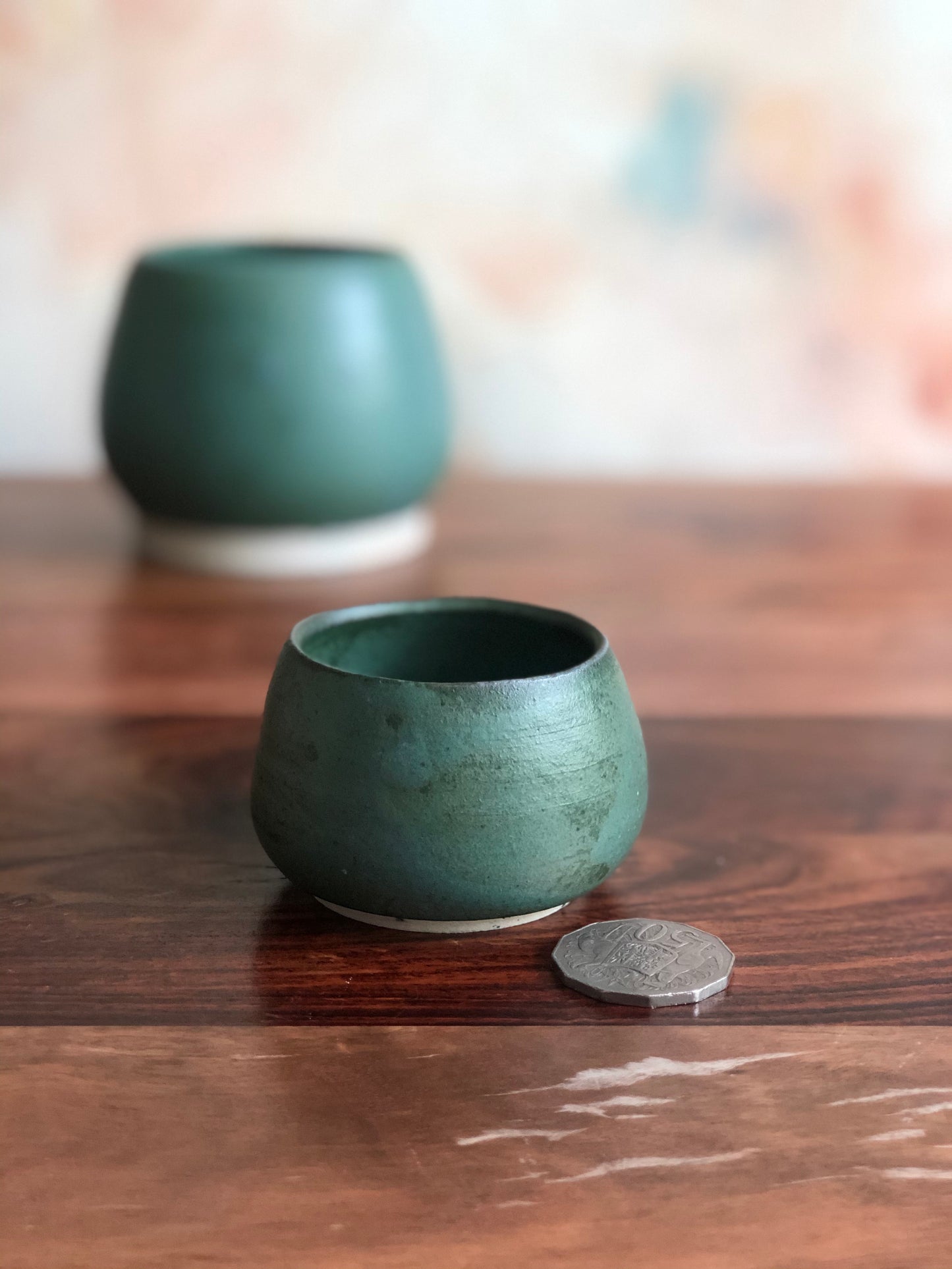 Tiny green gumnut bowl