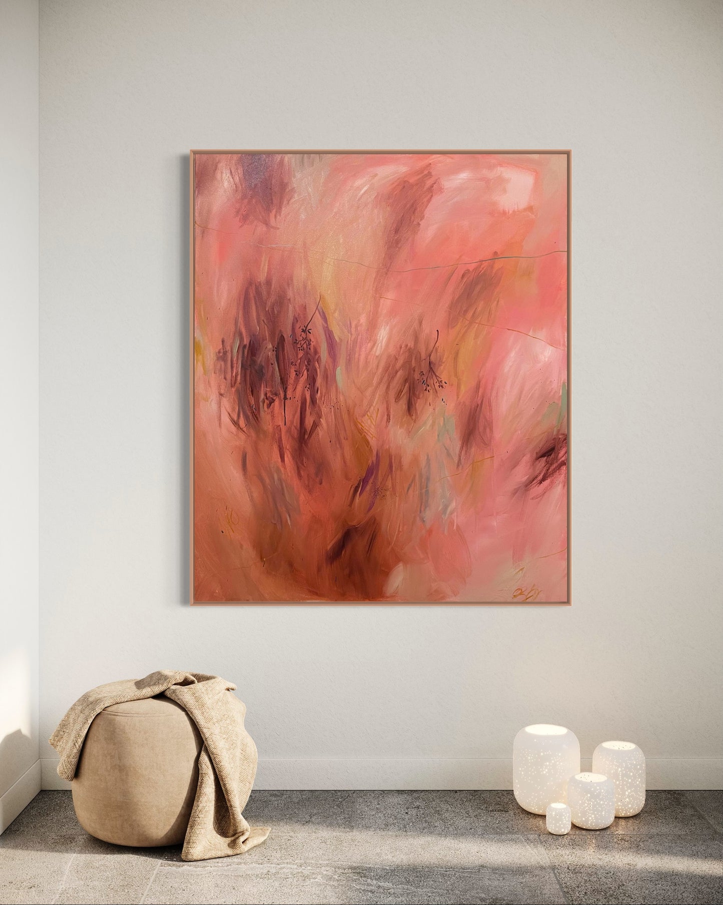 Shade and shadows - acrylic artwork on canvas, 100x120cm