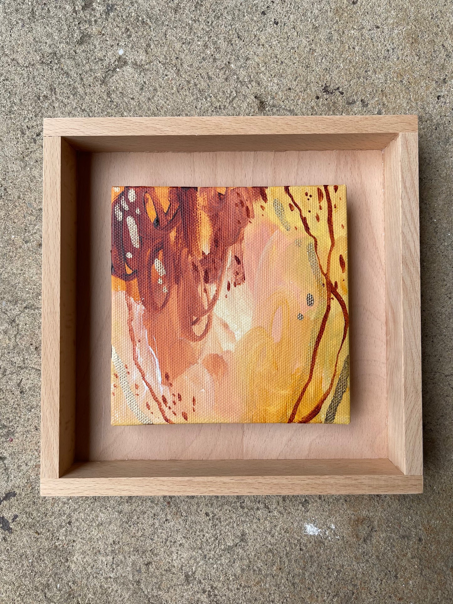 Christmas release 2022 mini No.01 - original acrylic artwork on canvas, 12x12cm