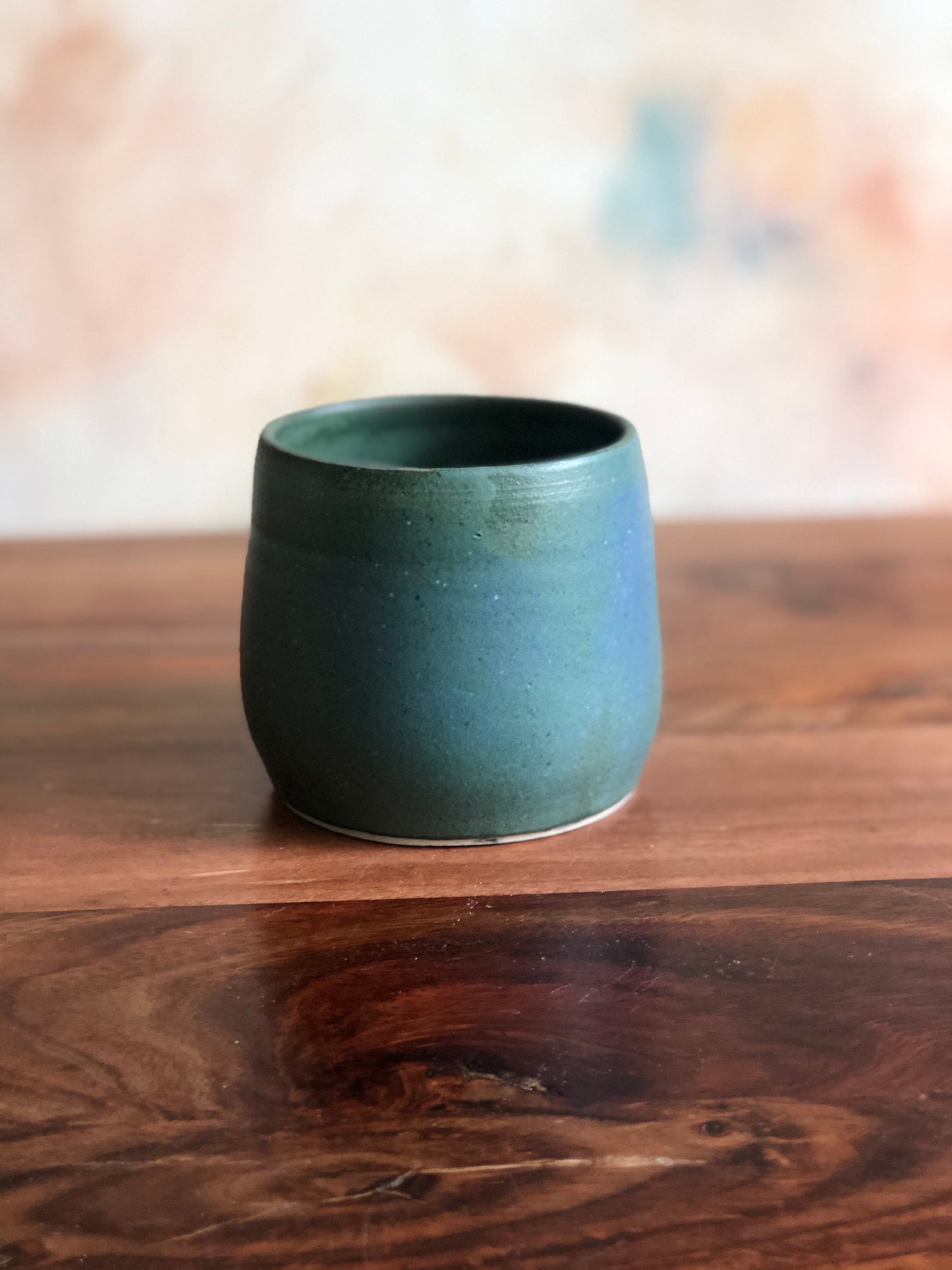 Teal green planter or vase no.2