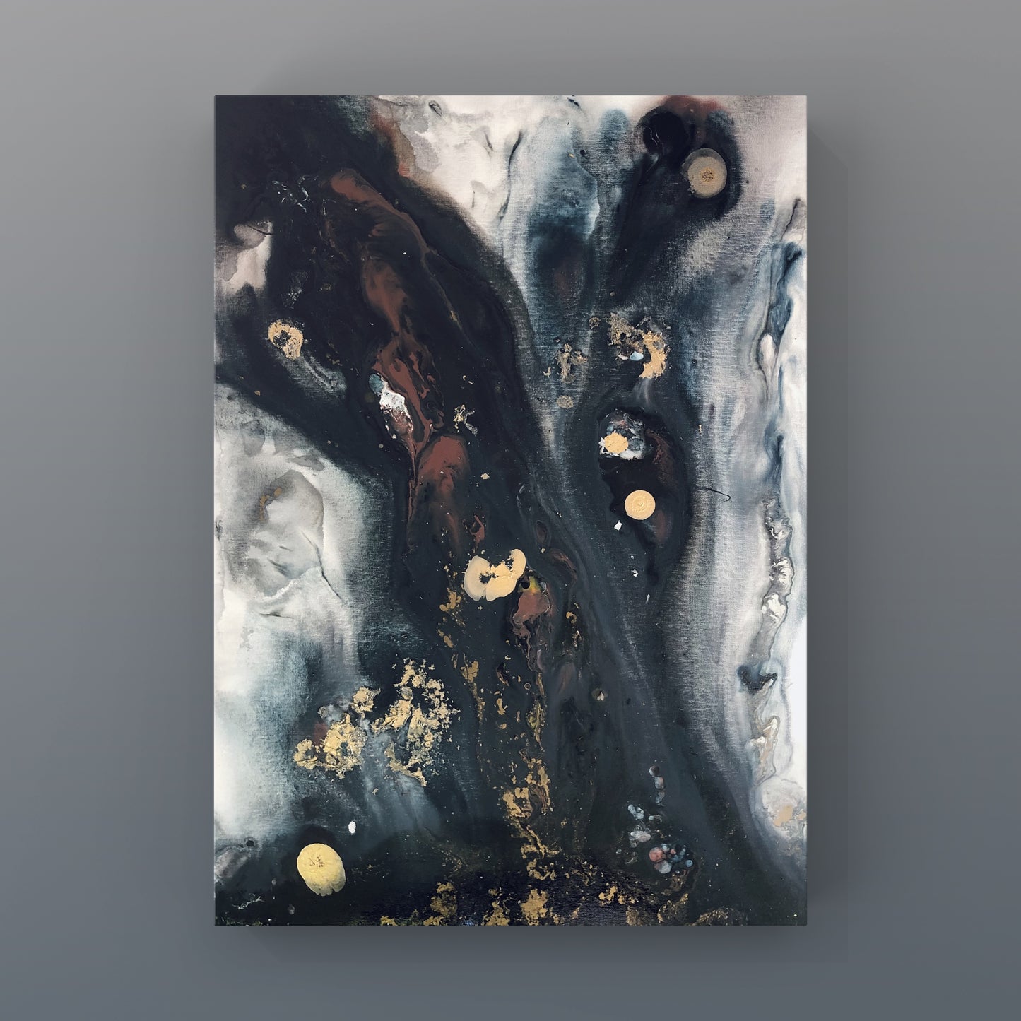 Dark - acrylic artwork on canvas, 60x90cm