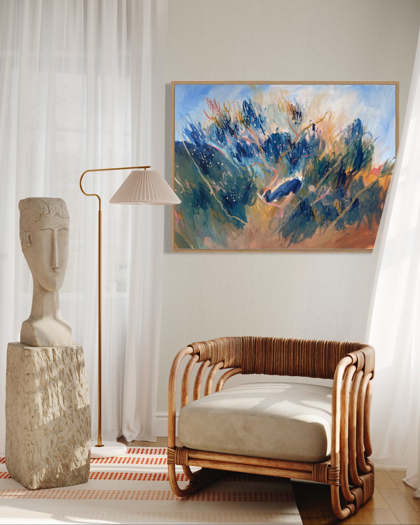 Big old gum - acrylic artwork on canvas, 76x102cm