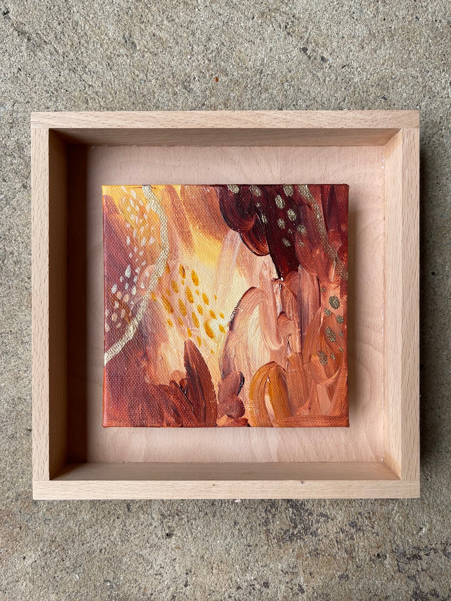 Christmas release 2022 mini No.03 - original acrylic artwork on canvas, 12x12cm