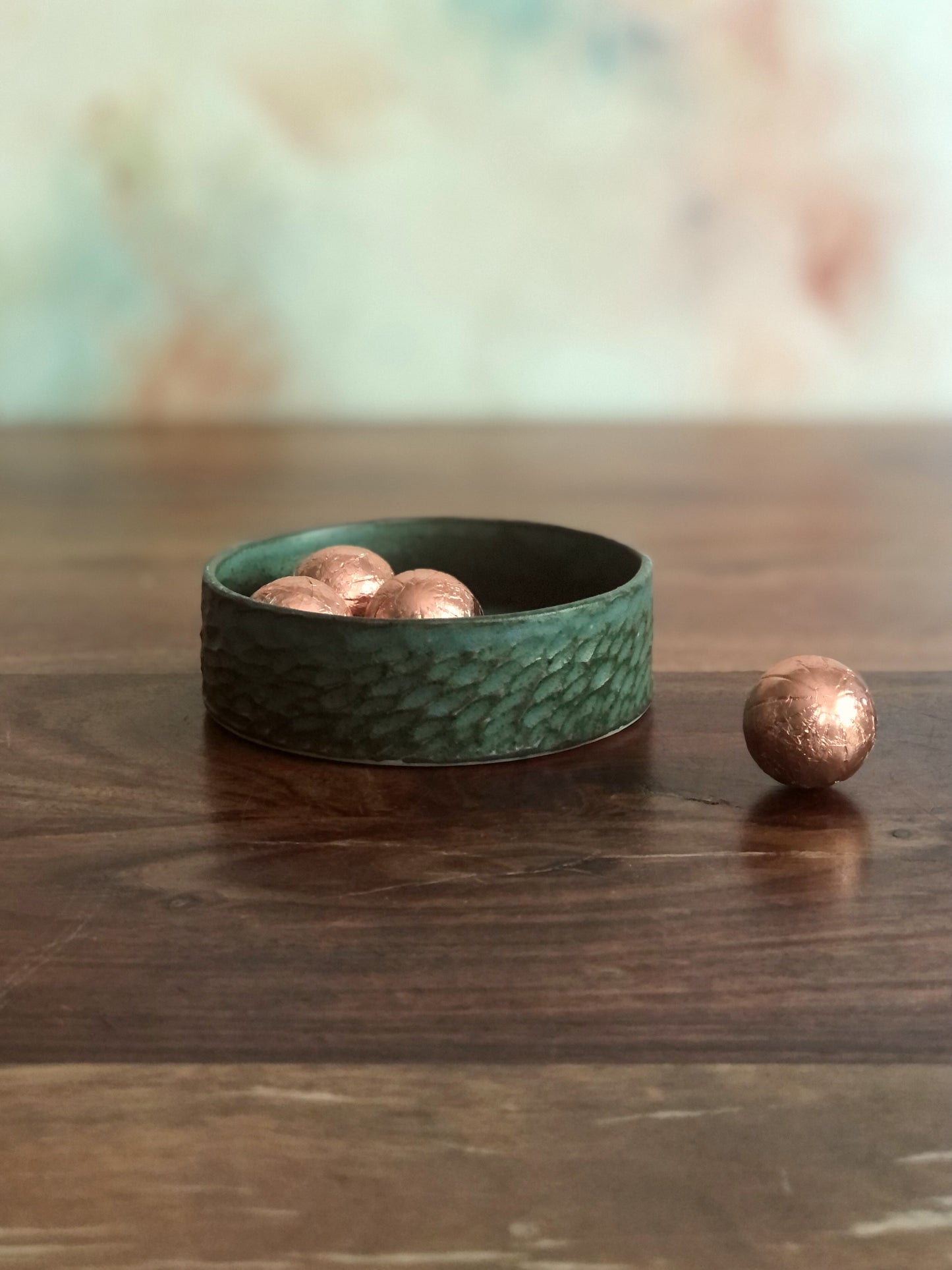 Tiny carved salt cellar