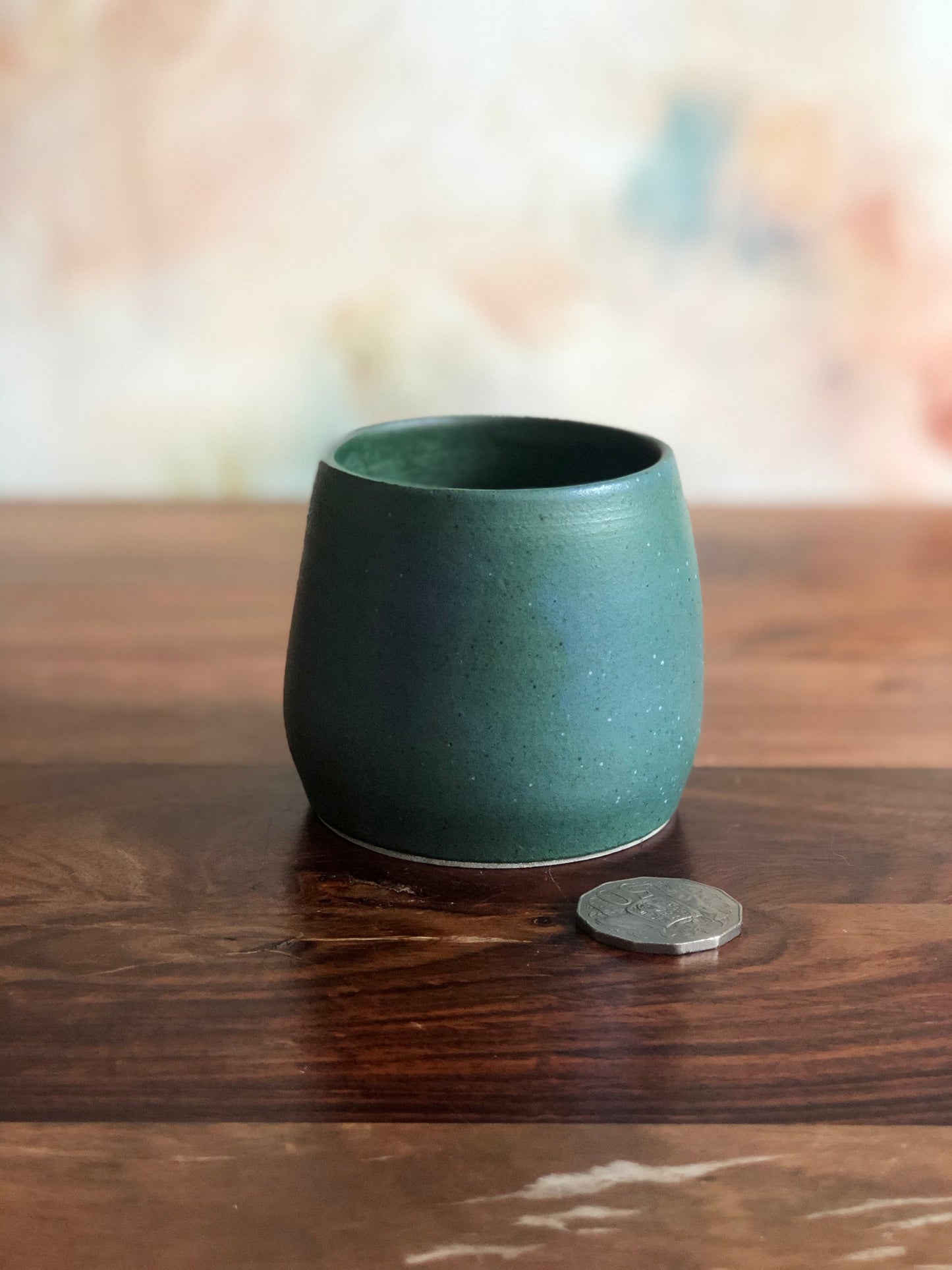 Teal green planter or vase no.2