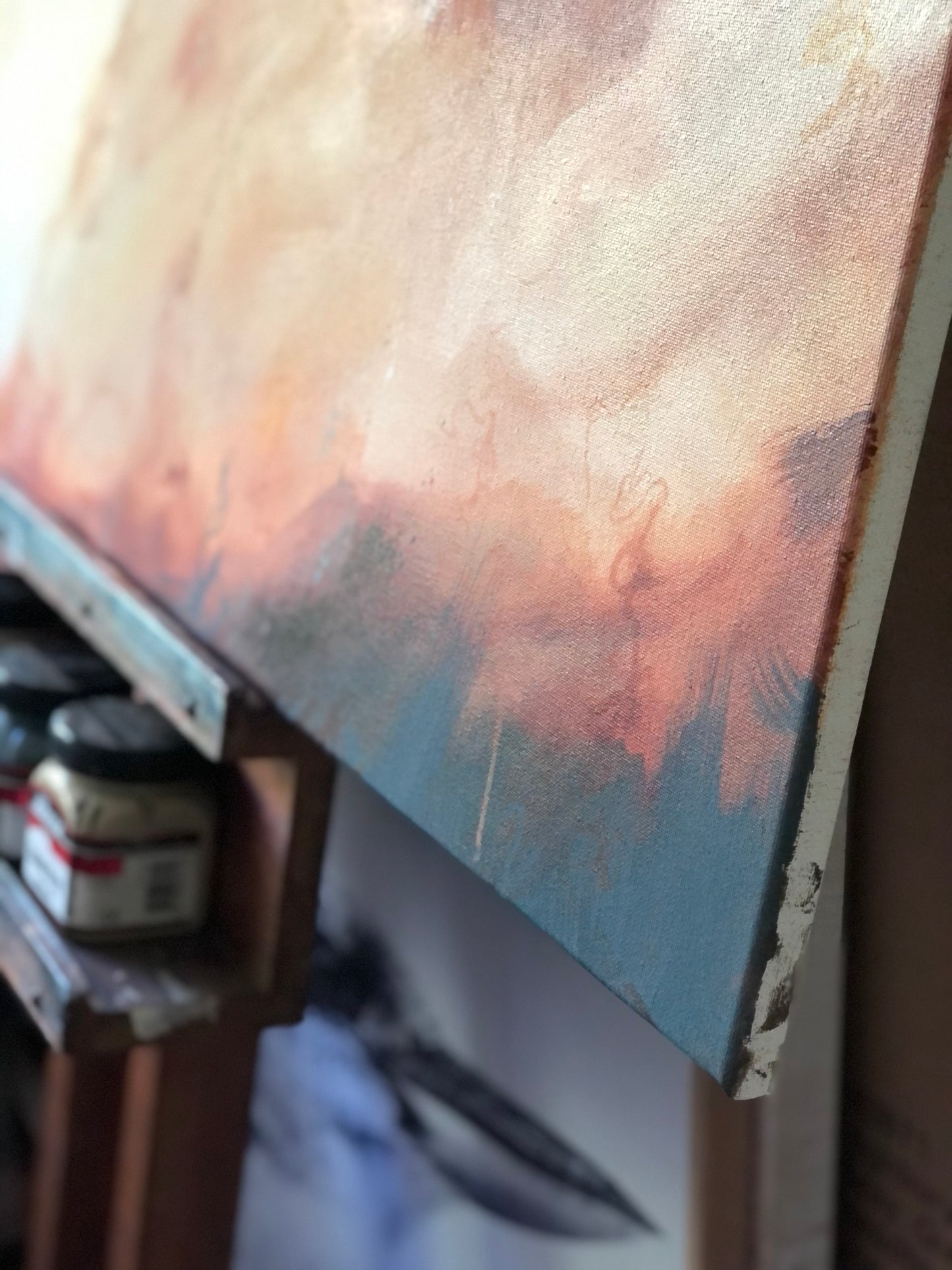 Traces - acrylic artwork on canvas, 60x90cm