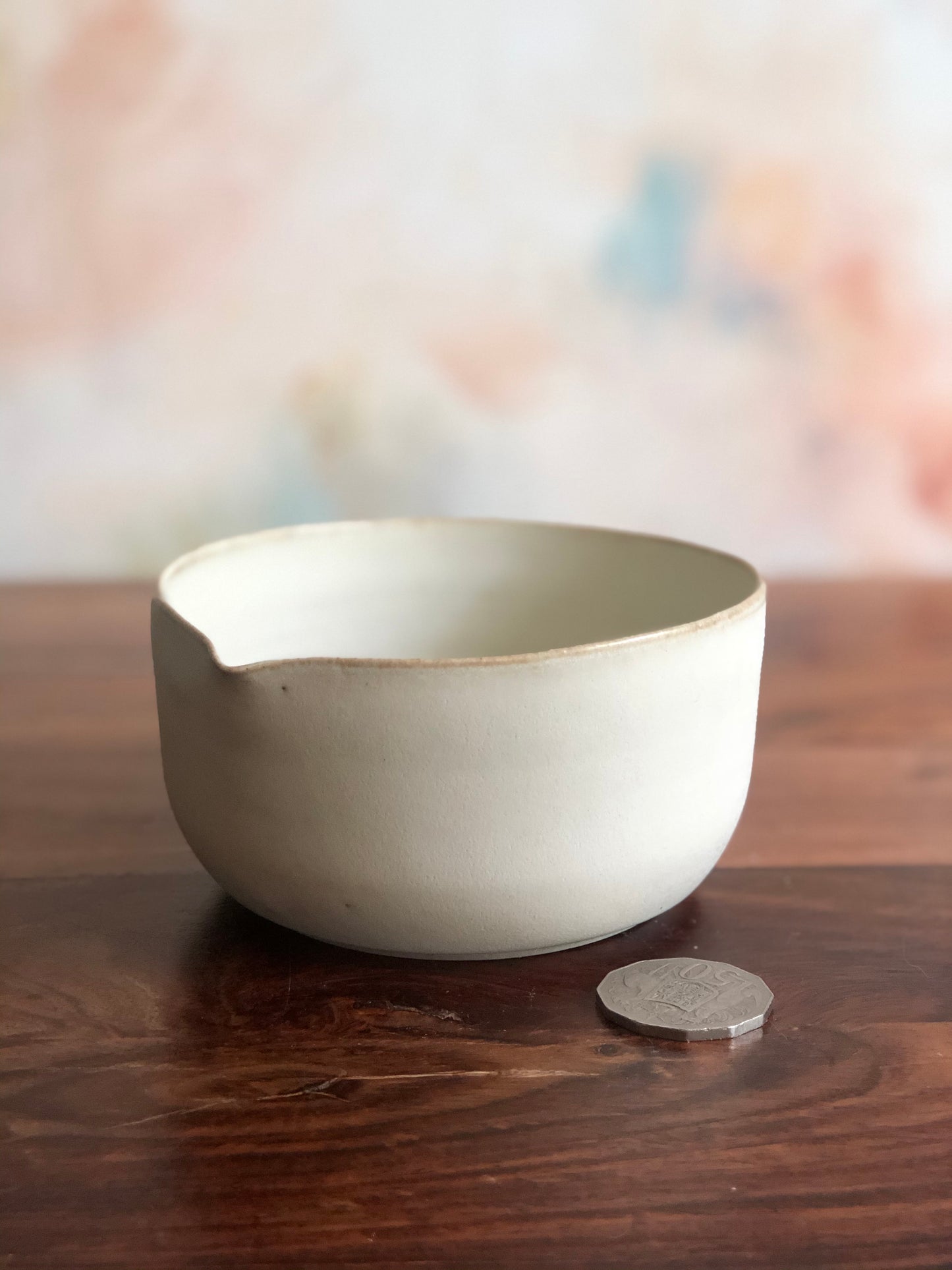 Tiny cream mixing bowl
