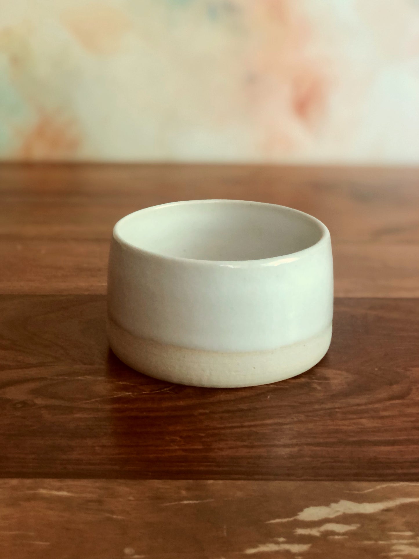 White open sugar bowl