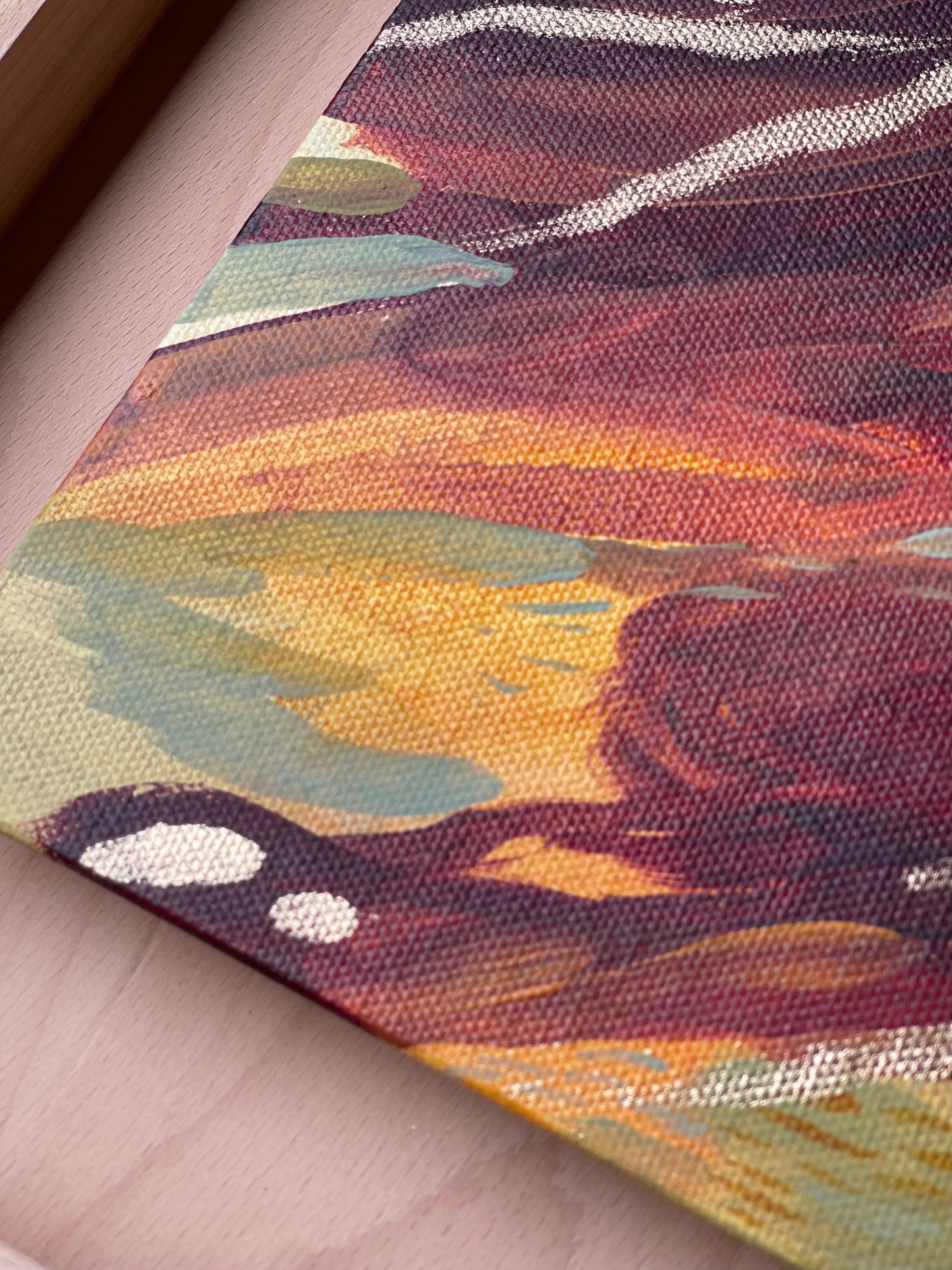 Christmas release 2022 mini No.07 - original acrylic artwork on canvas, 20x20cm