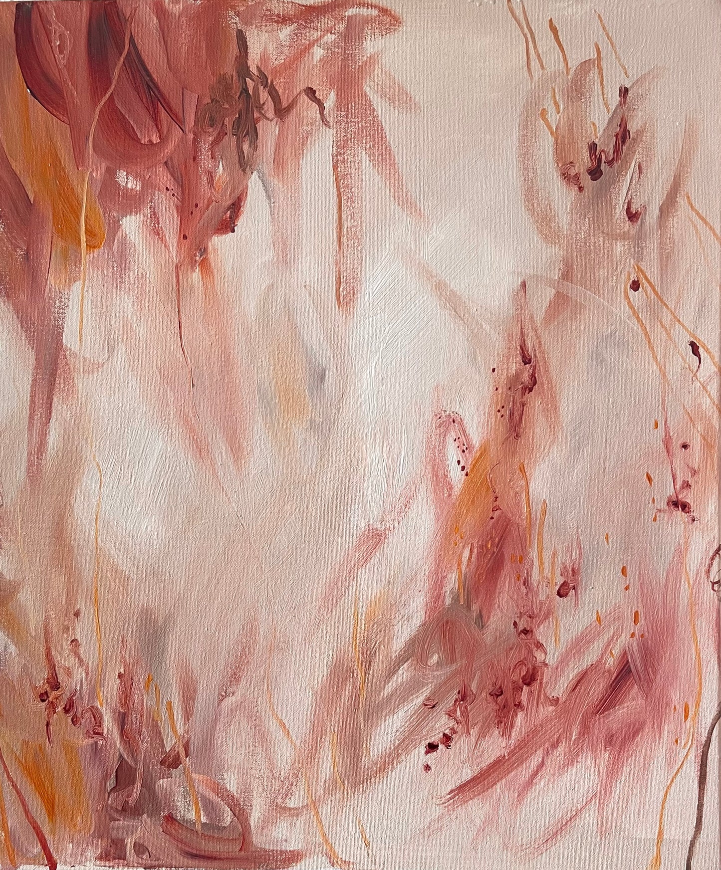 Bitten edges - acrylic artwork on canvas, 50x60cm