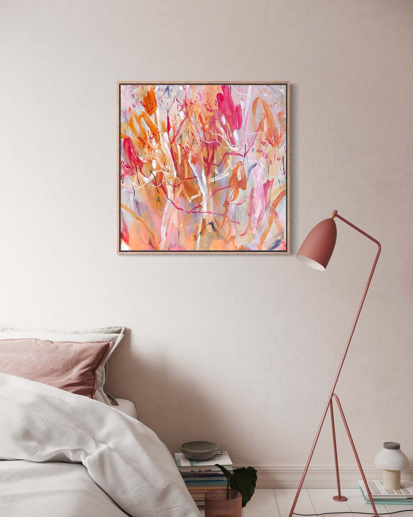 White cockatoos - acrylic artwork on canvas, 60x60cm