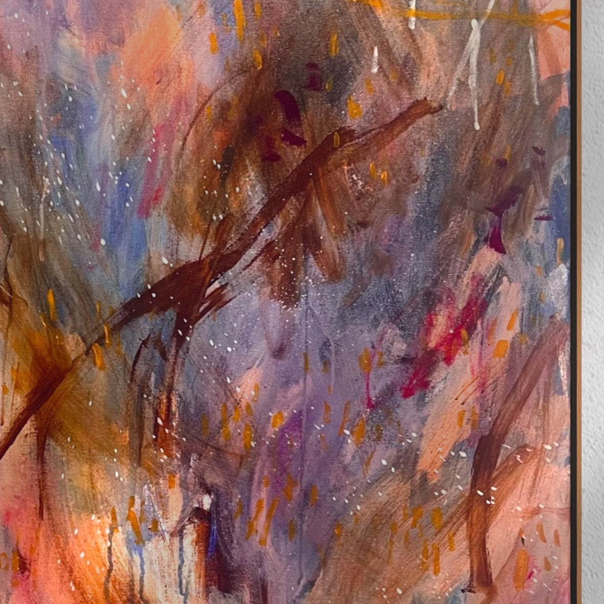 Fences - acrylic artwork on canvas, 90x121cm
