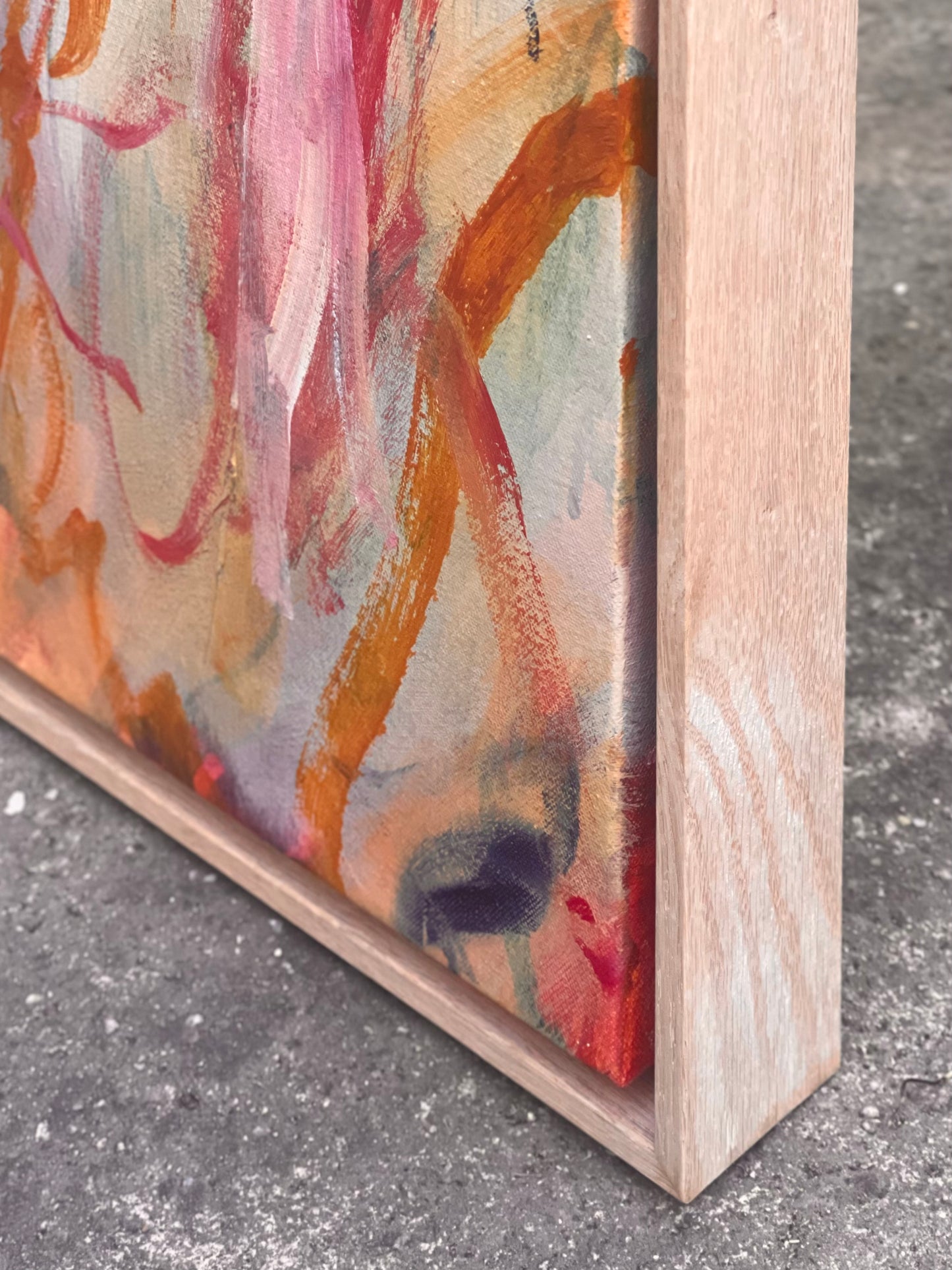 White cockatoos - acrylic artwork on canvas, 60x60cm