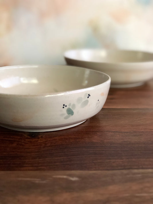 Olive leaf pasta bowls