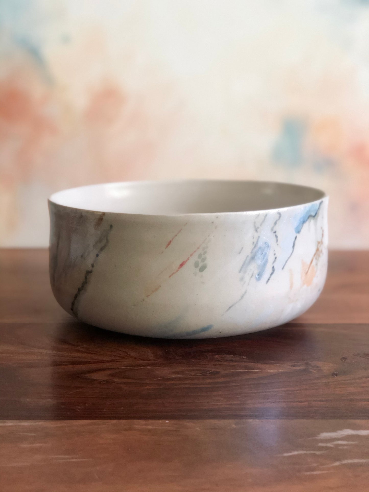 Hand-painted medium serving bowl