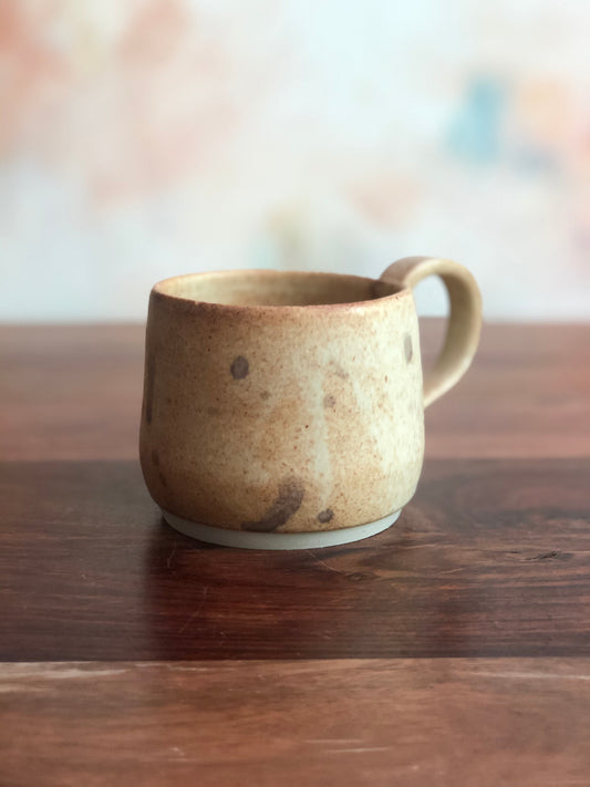 Speckled oatmeal gumnut mugs