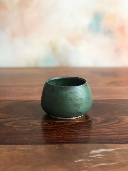 Tiny green gumnut bowl