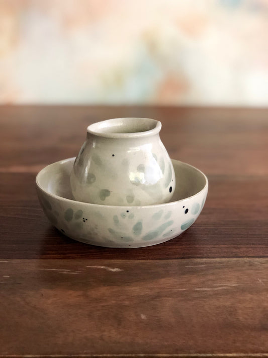 Small olive leaf bowl no.1