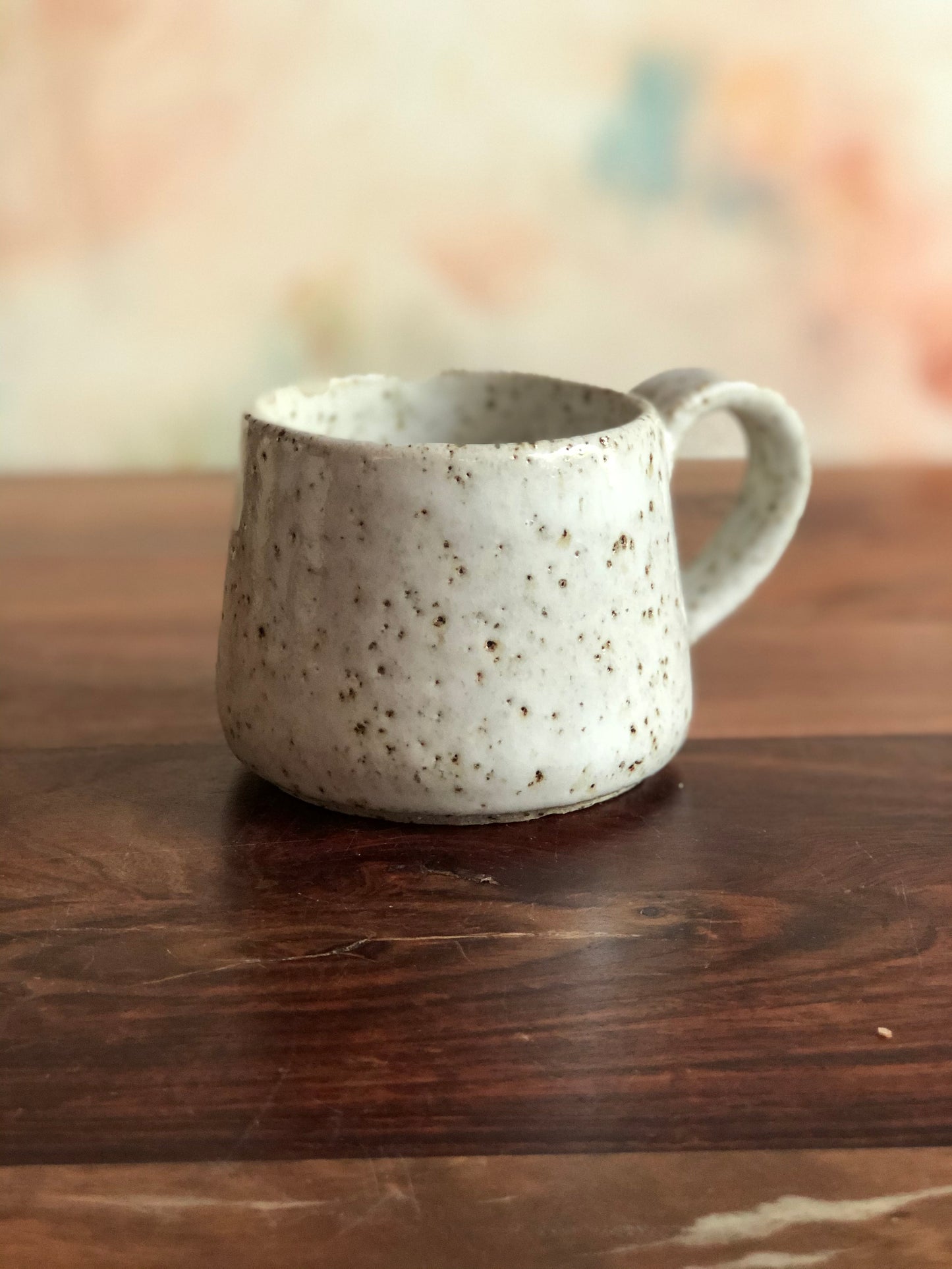 Speckled white gumnut mugs