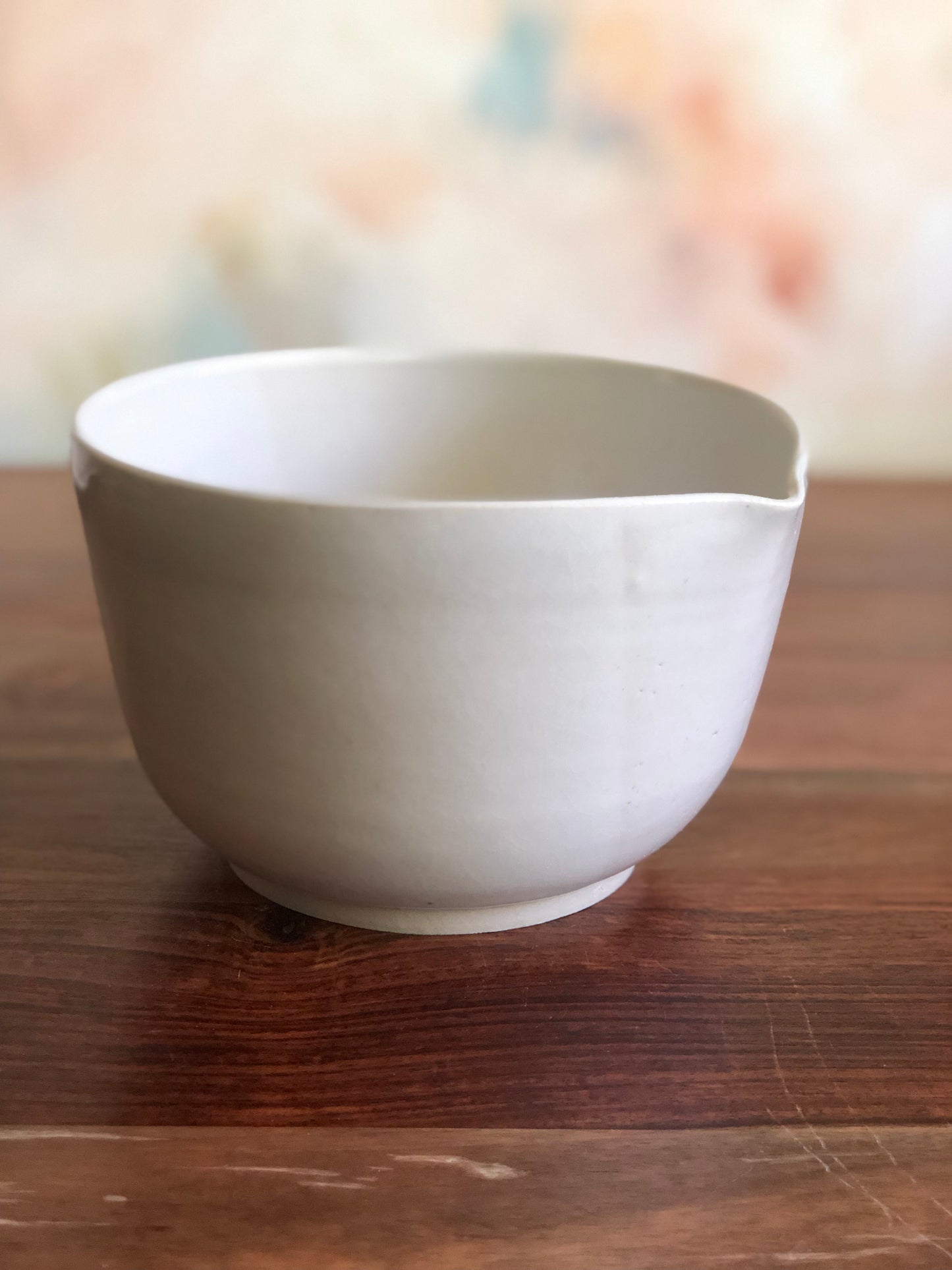 Medium white mixing bowl