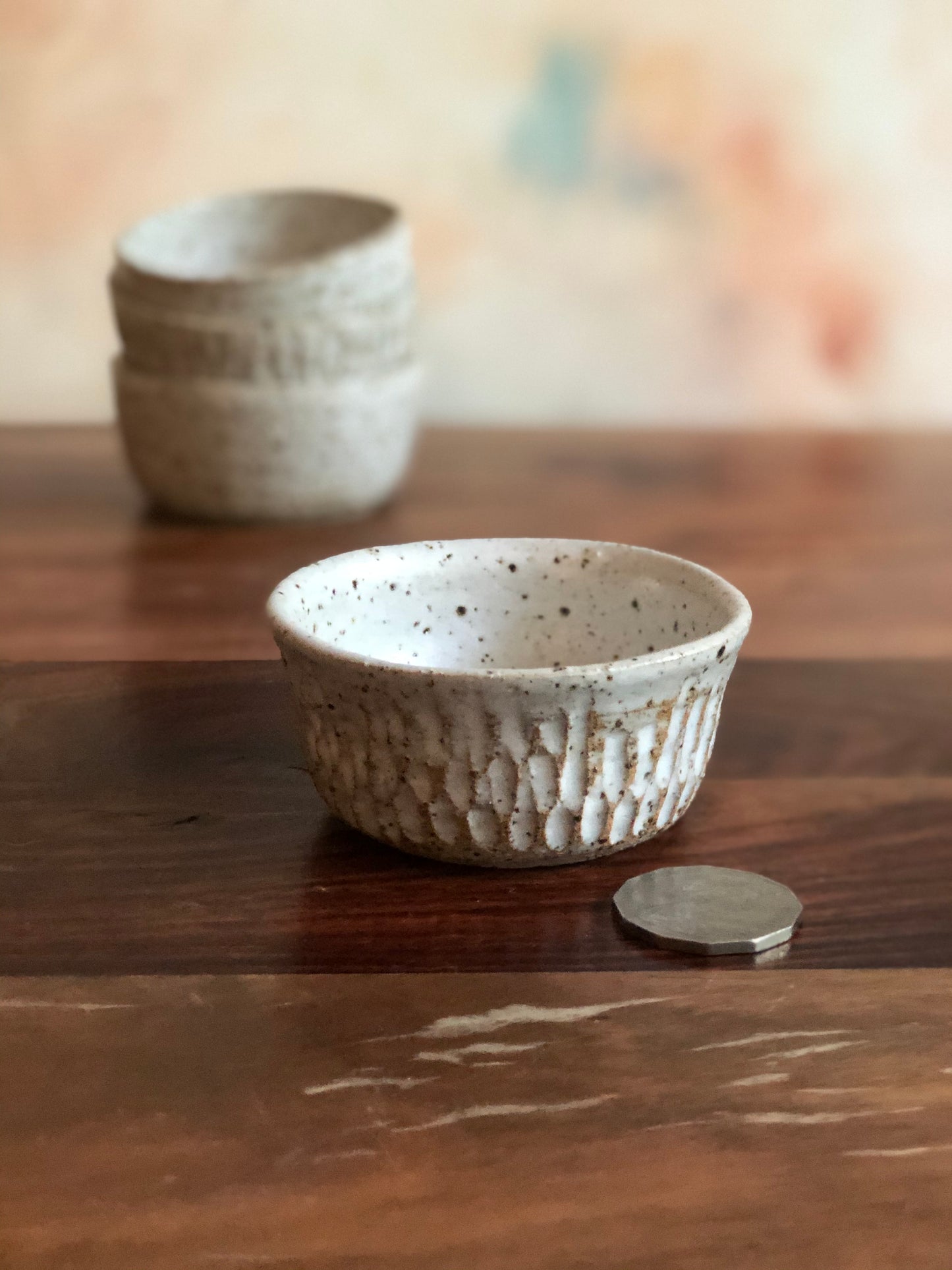 Tiny bowls or salt cellars